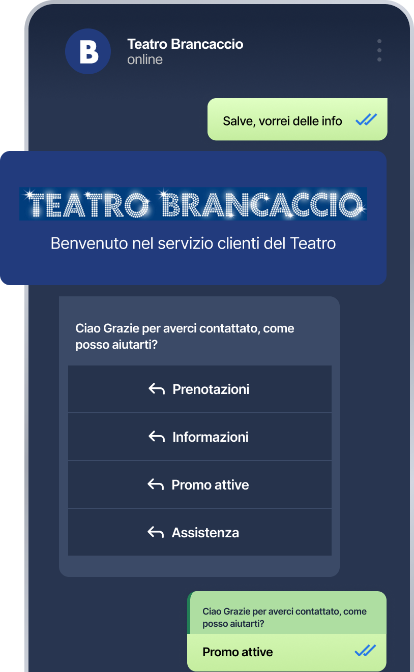 CRM dedicato per la gestione di ordini e clienti in una suite unica, con chatbot WhatsApp attivo 24/7.